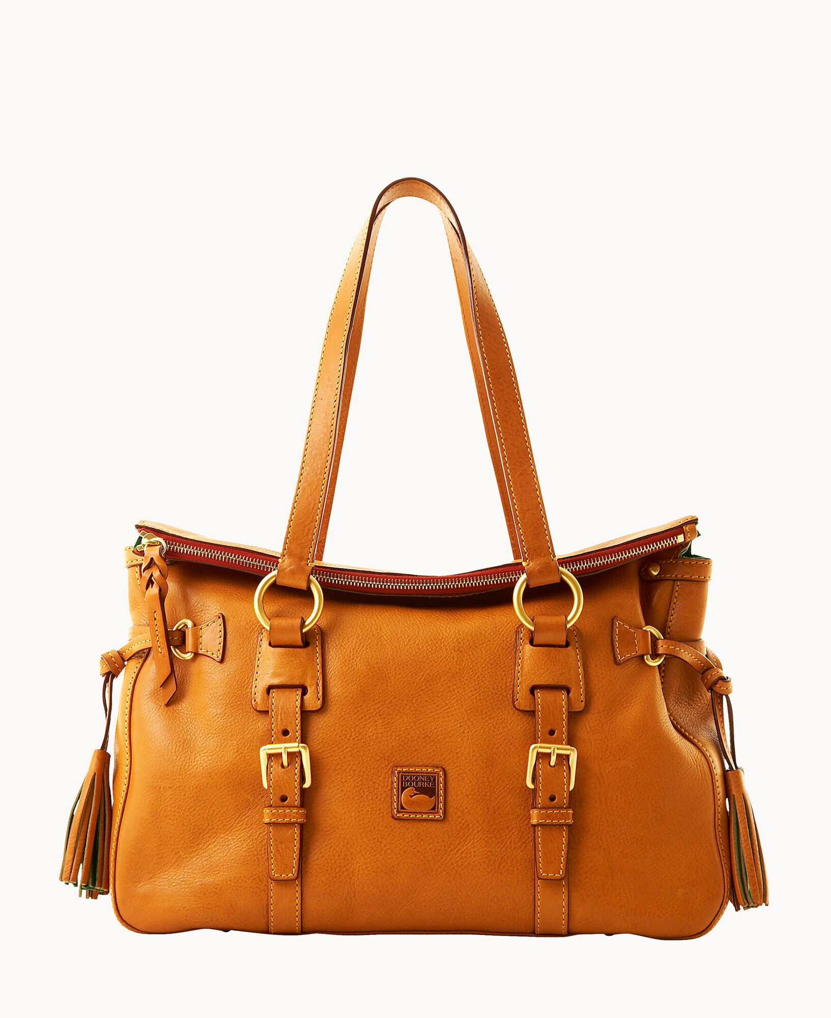Dooney Bourke Florentine Double Strap Tassel Satchel