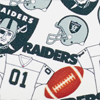NFL Raiders Large Zip Around Wristlet