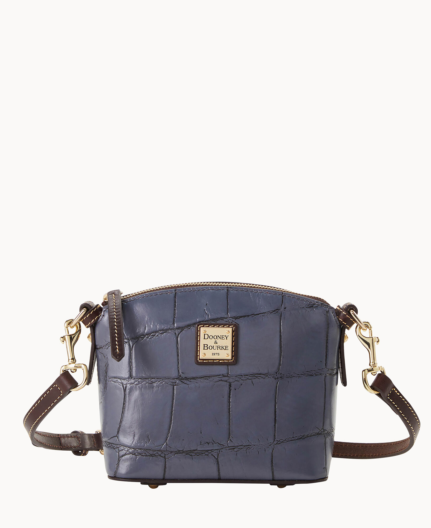 Dooney & Bourke Saffiano Mini Domed Crossbody in Blue