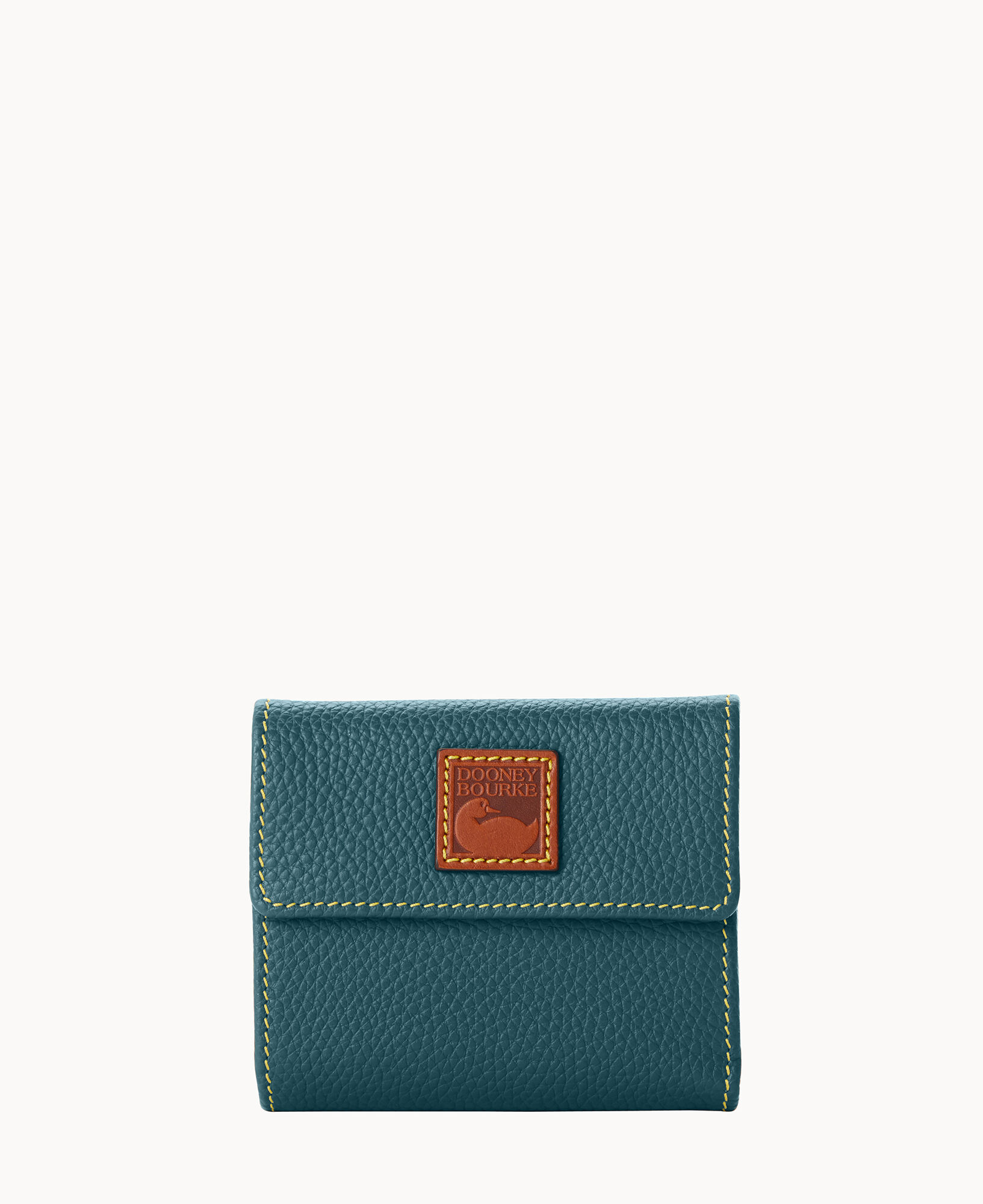 Dooney Bourke Pebble Grain Small Flap Credit Card Wallet