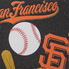 MLB Giants Large Zip Around Wristlet