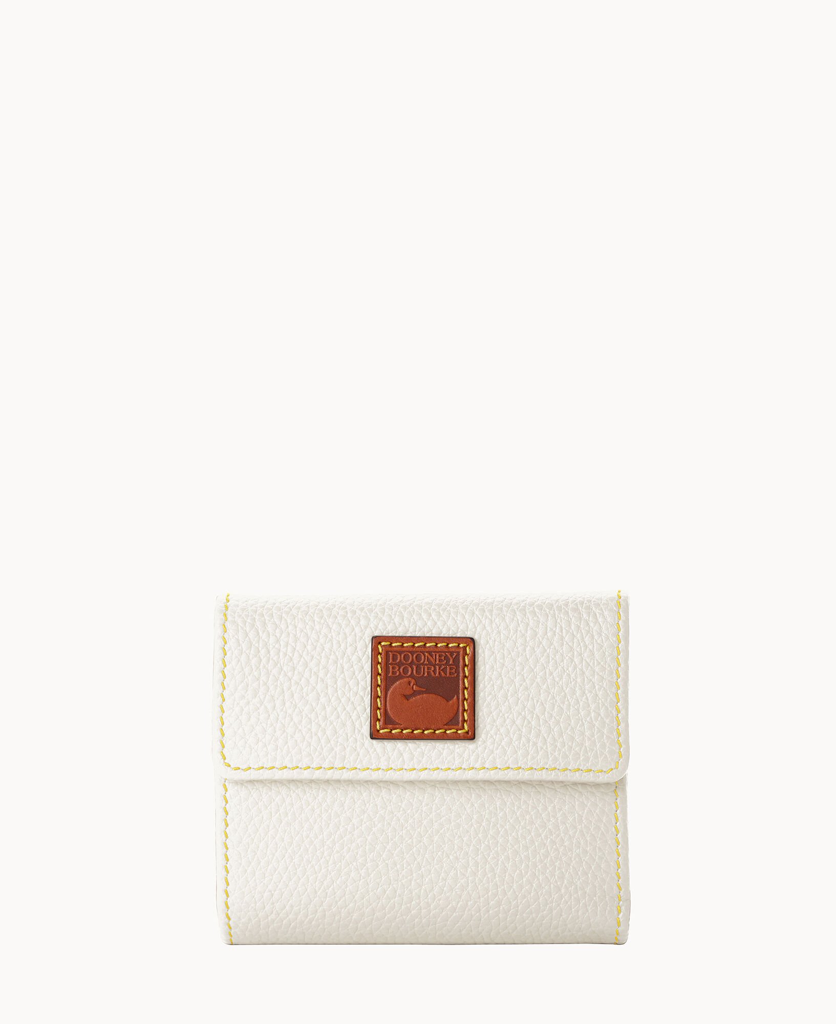 Dooney Bourke Pebble Grain Small Flap Credit Card Wallet
