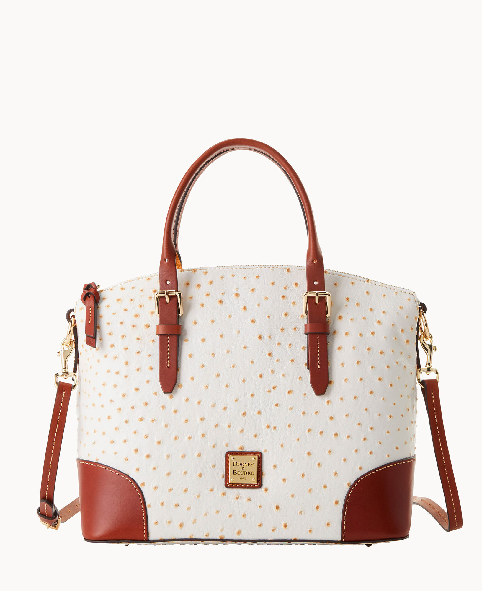 Catherine Satchel Ostrich Bag for an Elegant Outfit