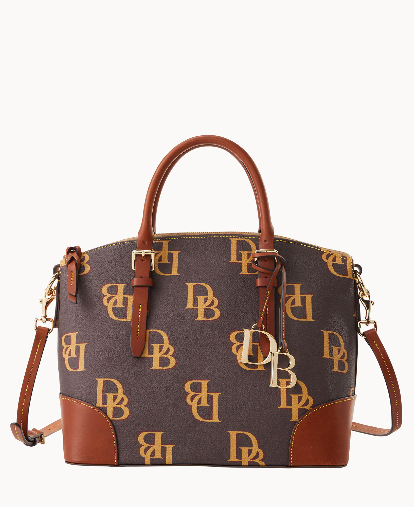 Dooney Bourke Monogram Domed Satchel