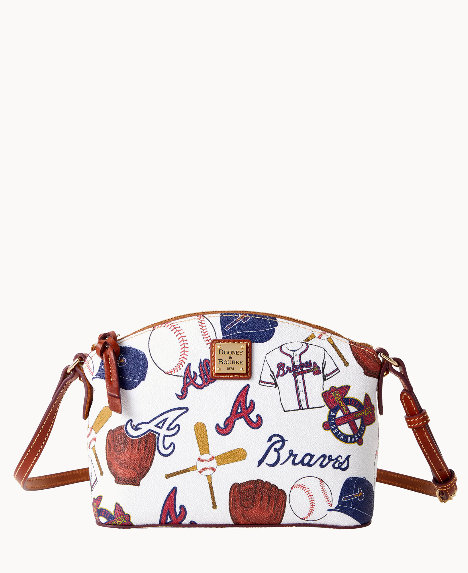 Dooney & Bourke MLB Atlanta Braves Top Zip Crossbody Shoulder Bag