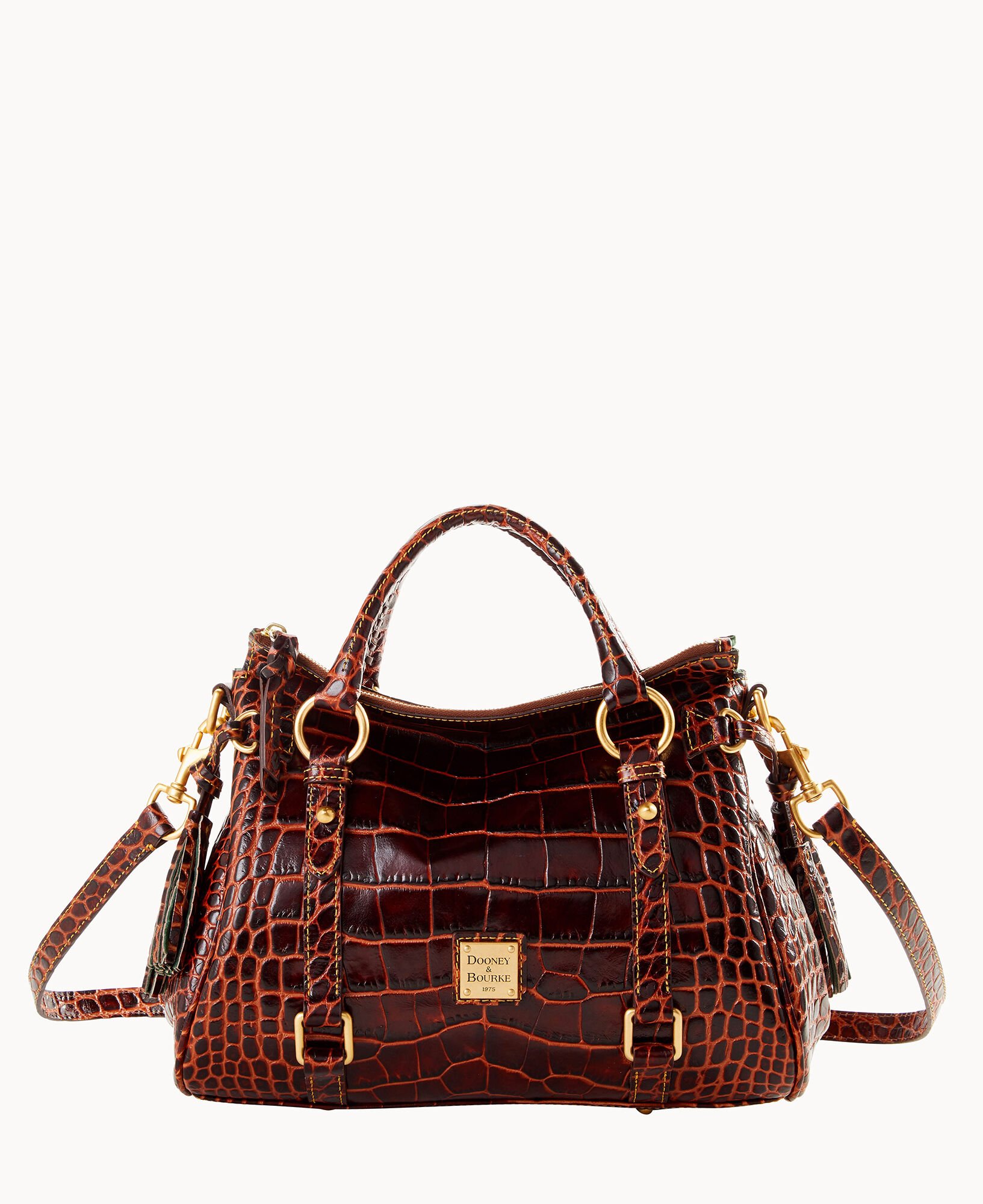 Dooney & Bourke Croco Fino Satchel