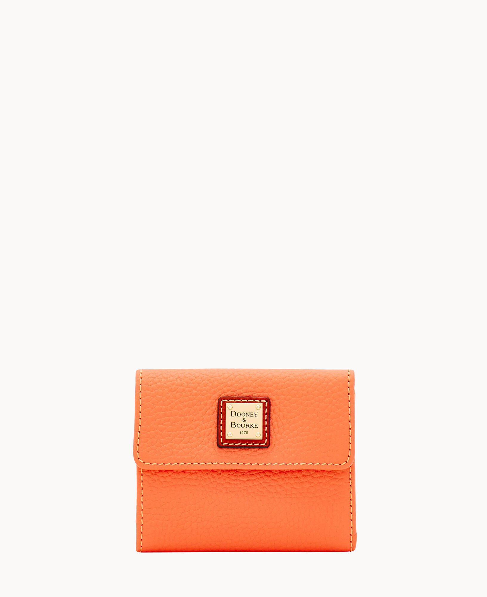 Dooney Bourke Pebble Grain Small Flap Credit Card Wallet