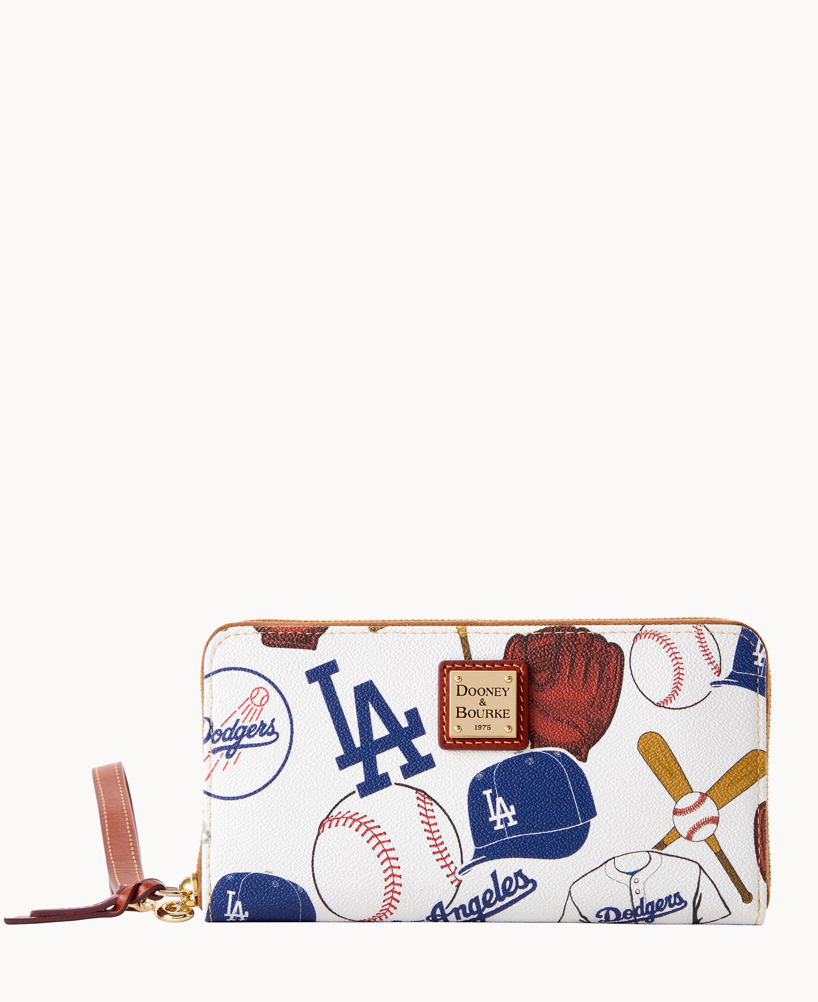 Dooney & Bourke MLB Dodgers Large Zip Around Wristlet