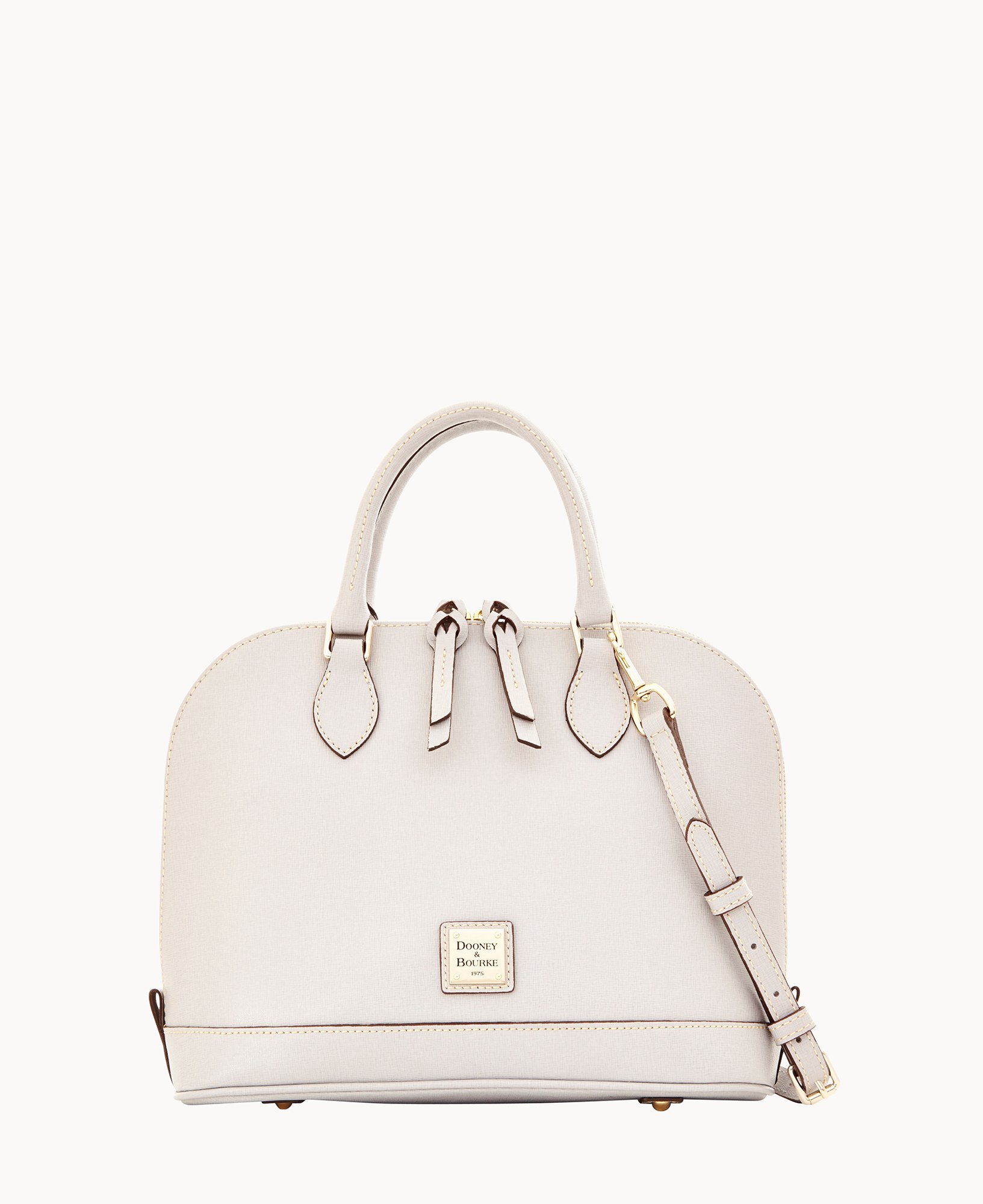 Saffiano Zip Zip Satchel